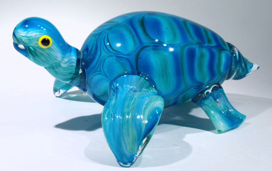 aloha sea turtle glass figurine